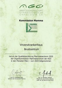 Zertifikat Kommission Mamma