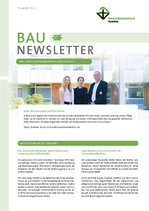 Baunewsletter Vinzenzkrankenhaus Hannover 2021 Q4