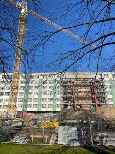 Fassade Bauarbeiten Vinzenzkrankenhaus Hannover