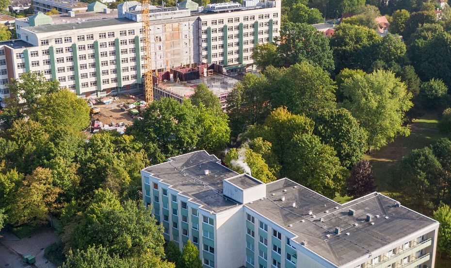 Luftbild Krankenhaus